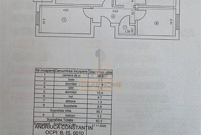 Apartament cu 3 camere decomandat în Tătărași