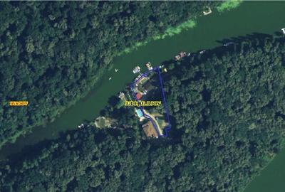 Proprietate unică Lacul Snagov 4390 mp cu deschidere de 70 ml la lac