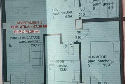 Apartament 3 camere, 67 mp, zona Sasar - 4