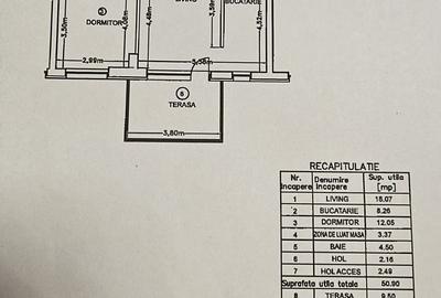 Apartament cu 2 camere în Central