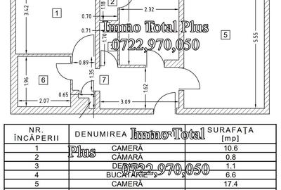 Apartament cu 2 camere decomandat în Morarilor