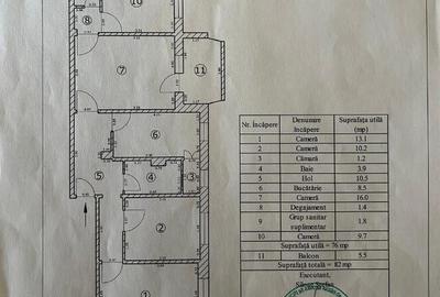 Tractorul - apartament 4 camere, 2 bai, etaj 1/4 , balcon, parcare! - 12