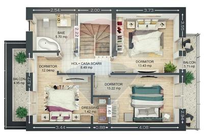 Casă cu 4 camere cu Teren 220 Mp în Baciu - 5