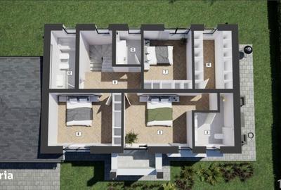Casă cu 4 camere cu Teren 163 Mp în Florești