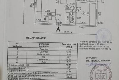 Apartament cu 3 camere decomandat, mobilat în Pieții - 7