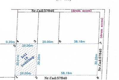 Mogosoaia, adiacent strazii Doinei, teren 603mp cu deschidere 20m, utilitati - 3