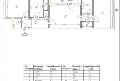 Etaj 1-Tatarasi Dispecer-3 Camere Semidecomandat 68mp-bloc fara risc - 2