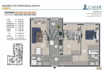 Apartament cu 3 camere decomandat în Brâncoveanu - 2