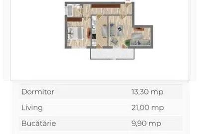 Apartament cu 3 camere decomandat în Pantelimon - 7