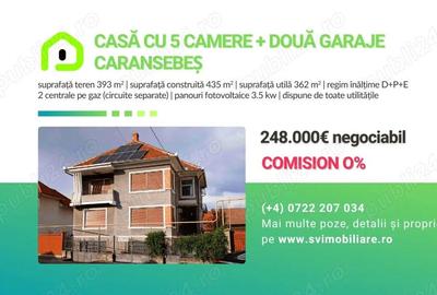 Comision 0 - Casa cu 5 camere si 2 garaje in Caransebes - 1