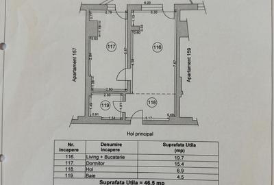 Apartament cu 2 camere semidecomandat în Central - 2