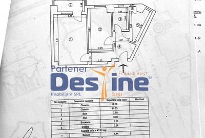 Apartament Hala Centrala 2 camere 52mp decomandat mobilat utilat etaj 1 renovat - 12