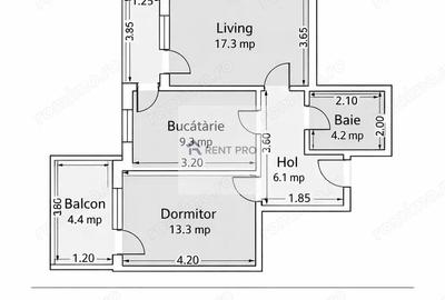 Apartament cu 2 camere decomandat, mobilat în Politehnica - 11