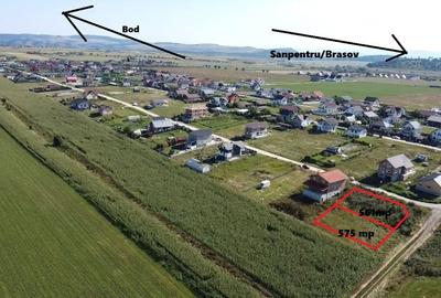 Teren intravilan 1.136 mp, 2 parcele alipite, Bod - utilitati la poarta - 4