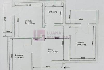 Apartament cu 3 camere semidecomandat, mobilat în Turnișor - 10