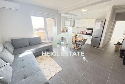 Apartament cu 2 camere semidecomandat, mobilat în Giroc
