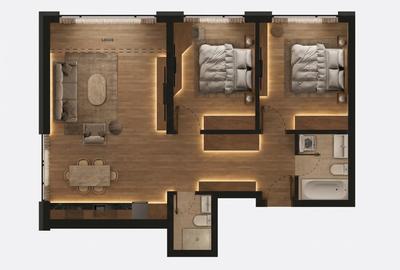 Apartament cu 3 camere decomandat în Militari - 2