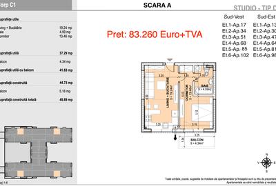 2 camere-Tip Studio-Rotar Park Residence-2 - 4