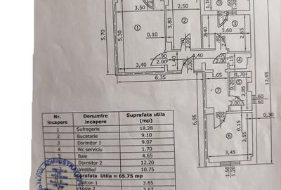Apartament cu 3 camere decomandat în Republicii - 9