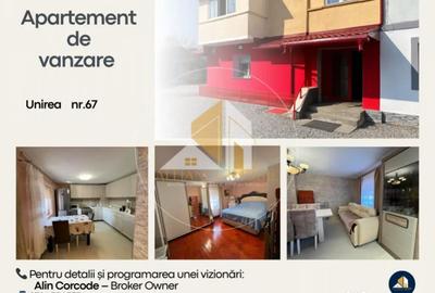 Apartament cu 2 camere semidecomandat, mobilat în Unirea - 2