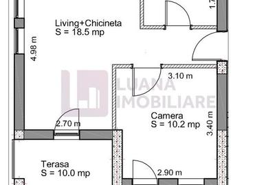 Apartament cu 2 camere decomandat, mobilat în Aeroport - 8