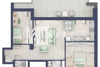 Apartament cu 3 camere nedecomandat în Turnișor