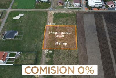 Teren de 818 mp, în Moșnița Nouă - 1