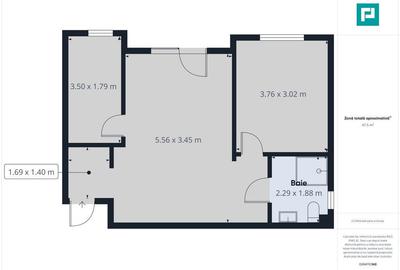 Apartament cu 2 camere decomandat în Central - 1