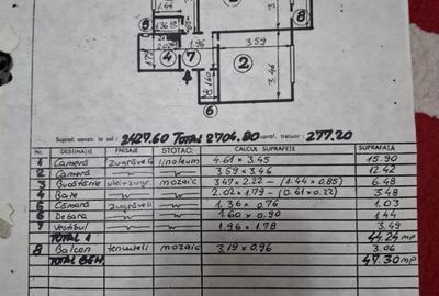 Vanzare-2 camere-dec-3/4-Dr Taberei-Plaza-reabilitat-balcon-liber-94900 E - 3