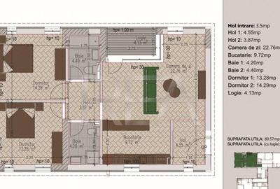 Apartament 3 Camere Timpuri Noi - 1