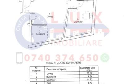 Apartament cu 2 camere semidecomandat în Piața Nouă - 4