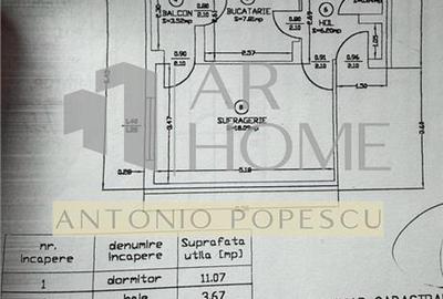 Apartament cu 2 camere decomandat în Cantacuzino - 14