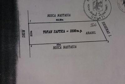 Teren de 2400 mp, în Braniștea - 2