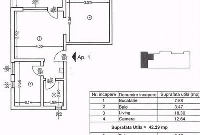 Apartament 2 camere  an constructie 2008 si loc parcare . - 13