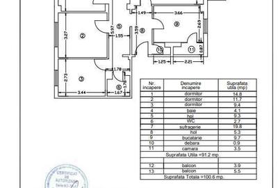 Apartament cu 4 camere decomandat, mobilat în Central - 6