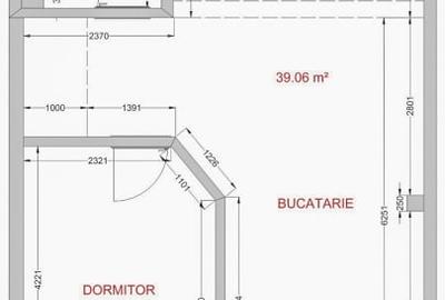 Apartament cu 2 camere semidecomandat în Florești - 19