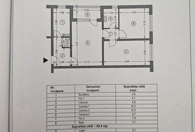 Apartament cu 3 camere semidecomandat în Malu Roșu - 4
