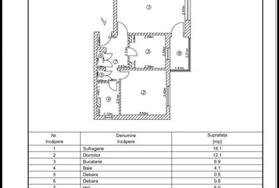Apartament cu 2 camere decomandat în Mazepa 2 - 4