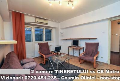 Apartament cu 2 camere semidecomandat în Tineretului