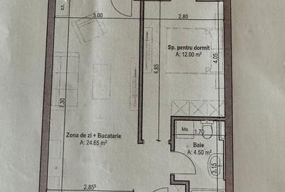 Apartament cu 2 camere decomandat în Central - 1