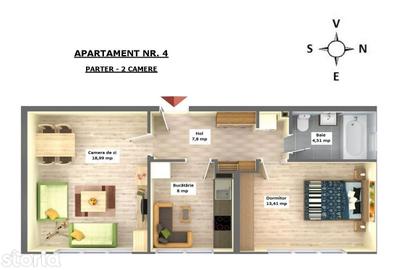 Apartament cu 2 camere decomandat în Bartolomeu - 8