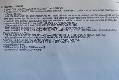 Teren Construcții intravilan de 650 mp, în Central - 5