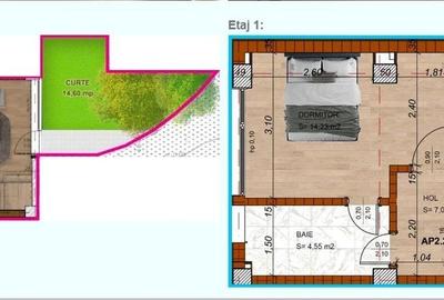 DUPLEX 3 CAMERE || GRADINA 15 MP || DOMENII - GRIVITA || MOBILAT - 39