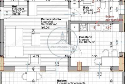 Garsonieră semidecomandată în Central - 1