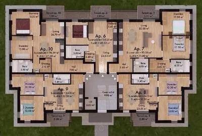 Apartament cu 3 camere decomandat în Micro 17 - 2