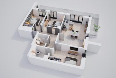 Apartament 4 camere premium, cartier privat cu parcari subterane și parc propriu - 13