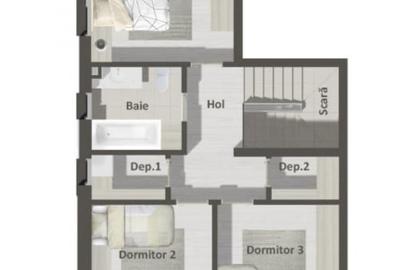 Duplex cu 4 camere cu Canalizare în Central - 4