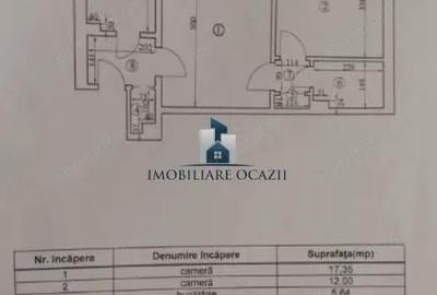 Apartament cu 2 camere semidecomandat în Berceni