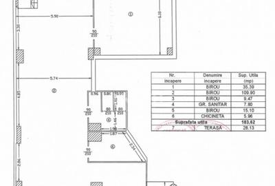 Spațiu comercial, de 184 mp, în Centru Civic - 2