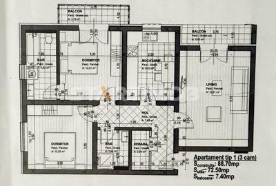 Apartament cu 3 camere decomandat, mobilat în Central - 11